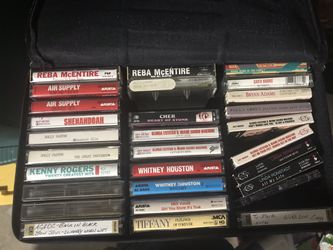 Cassette tapes in case