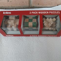 BRAND NEW - 3 WOODEN PUZZLES $10. 