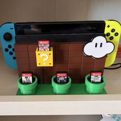 3D Printed Super Mario Nintendo Switch Docking Station Stand 