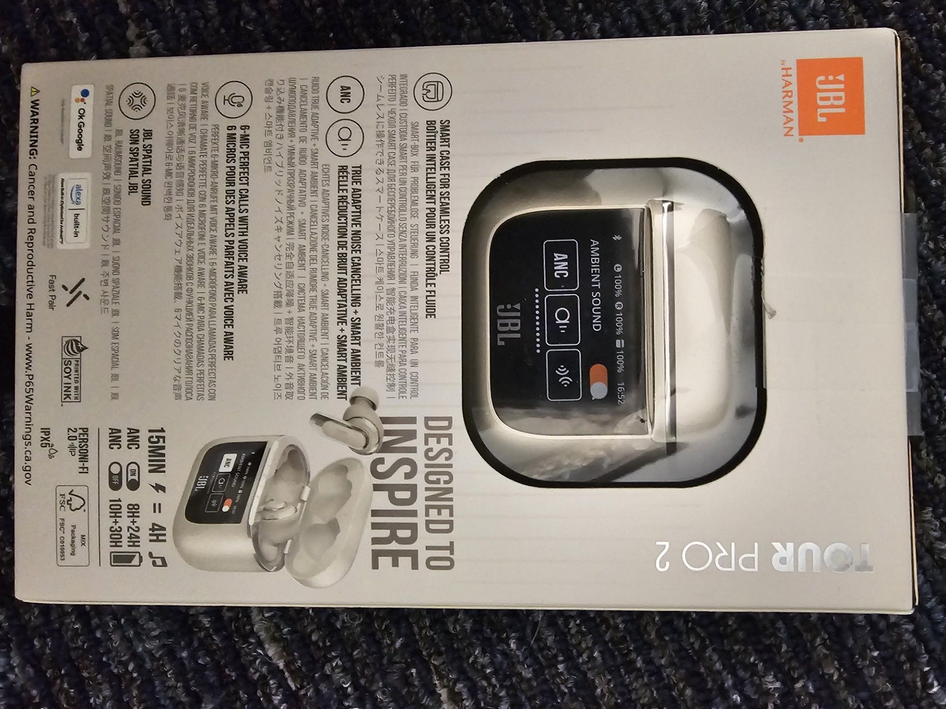 JBL Tour Pro 2 Noice Canceling Earbuds