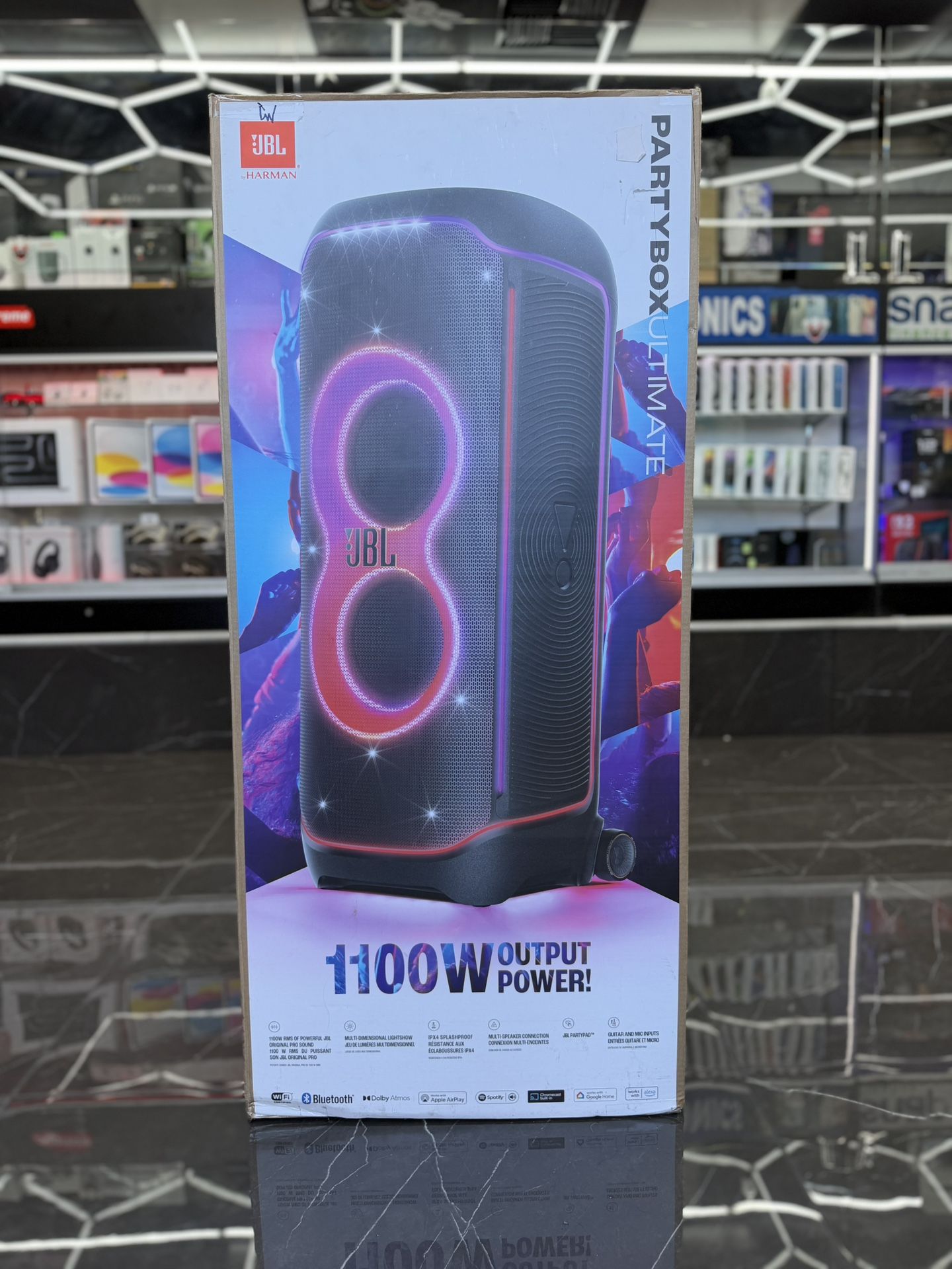 JBL PartyBox Ultimate 1100W (Take It Home In Payments/ llévatelo a casa en pagos)