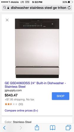 GE GSD4060DSS 24'' dishwasher