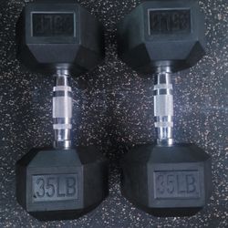 35lbs Dumbells Weights