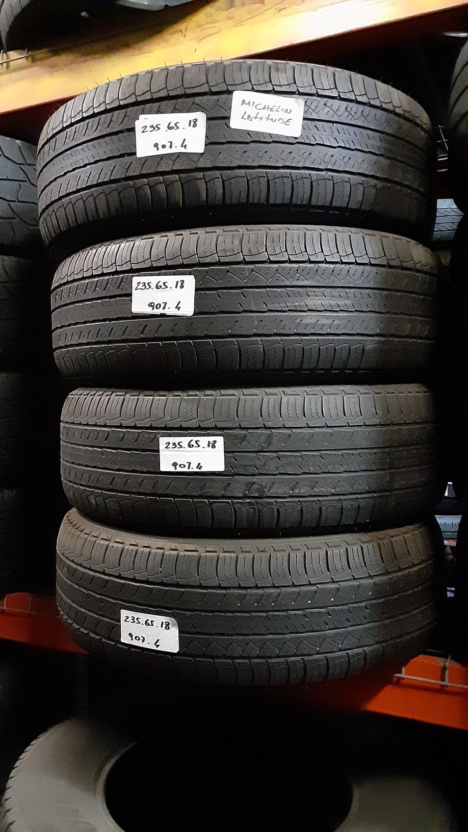 P235/65R18 MICHELIN LATITUDE 235/65R18 MATCHING FULL SET USED TIRES 235 65 18