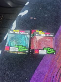 Nee Doh Nice Cube Glitter & Glow Squish Toys