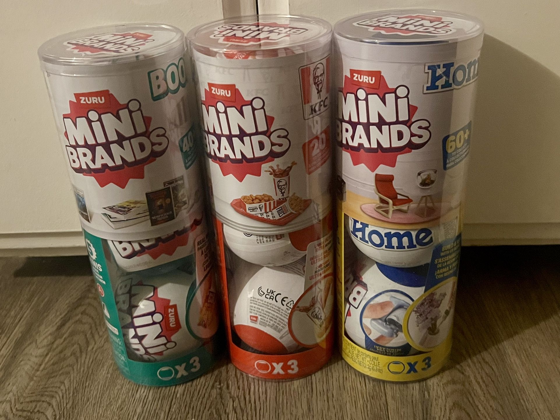 Mini Brands Books, Home, and KFC Series