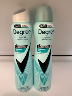 Degree spray deodorant 2 x $8
