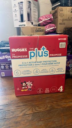 Huggies Plus Size 4 Diapers 180 Count