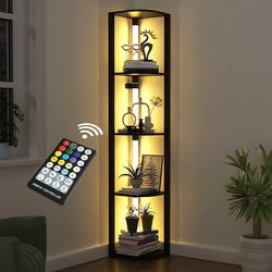 5 tier Corner Shelf with Light