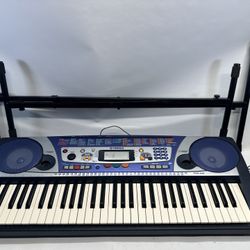 Yamaha PSR-260 Electronic Keyboard 61 Key - Tested Working - With Stand.