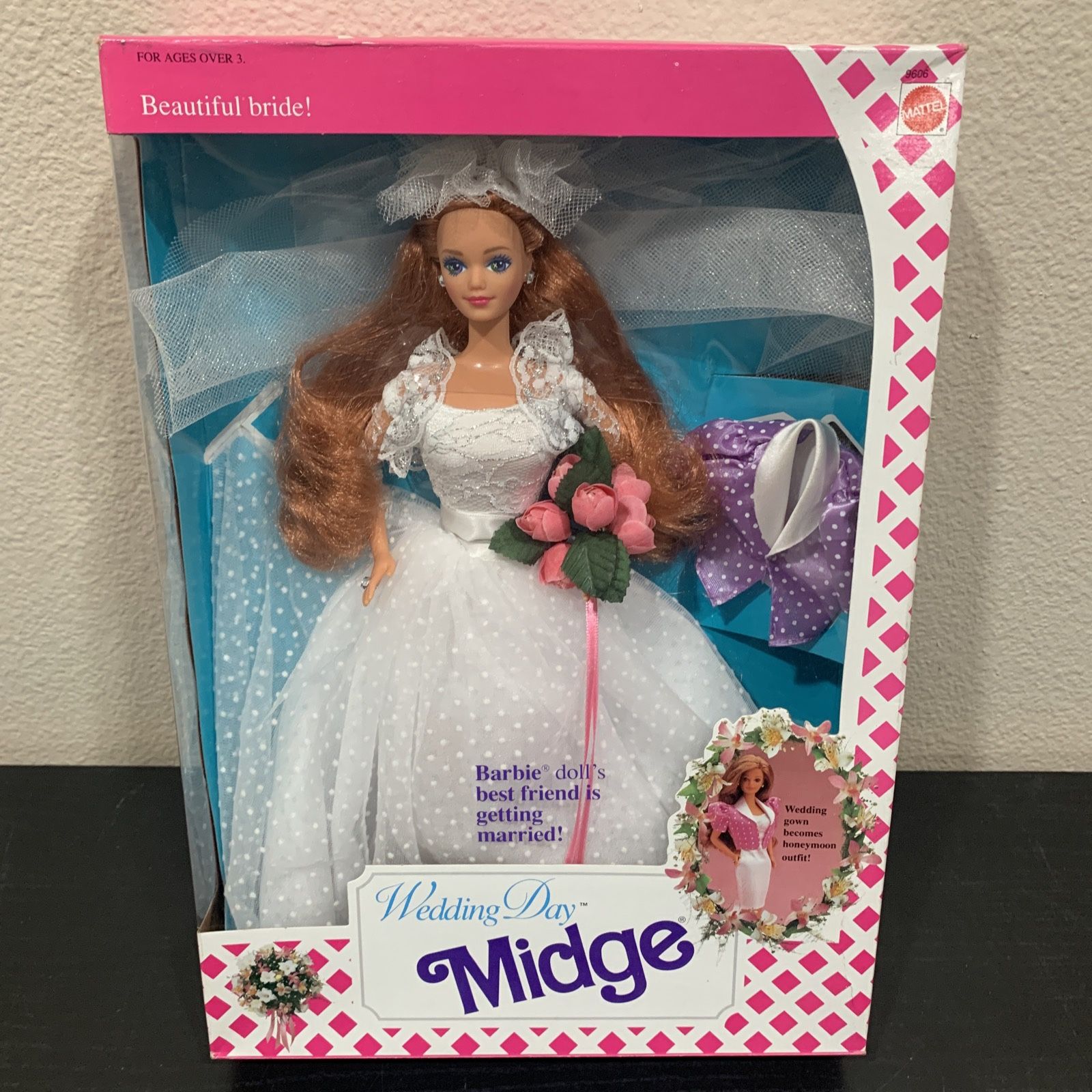MATTEL WEDDING DAY MIDGE DOLL BARBIE'S BEST FRIEND # 9606 NRFB