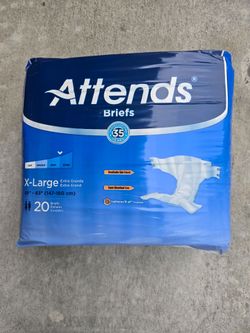 Attends Briefs X-Large Adult Incontinence 20 Count