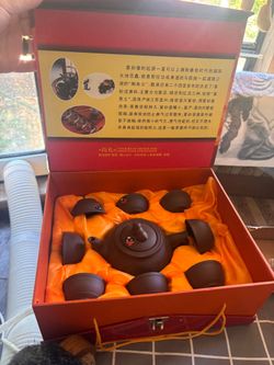 Chinese Yixing Zisha Clay Tea Set