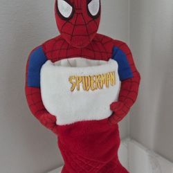 Vintage 2004 Marvel Spider-Man 20" Applique Christmas Stocking 