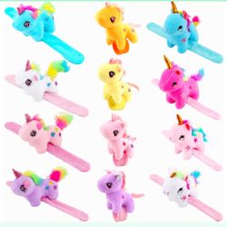 6 Unicorn slap bracelets