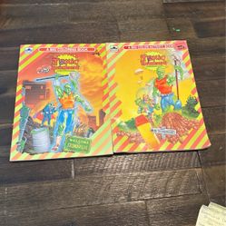 Set Of Two Vintage 1991 Toxic Crusaders Coloring Books