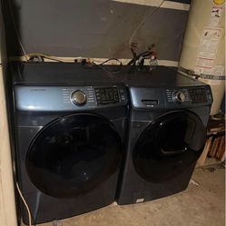 Samsung washer and electric dryer excellent shape and conditions Blue matching serious buyers only