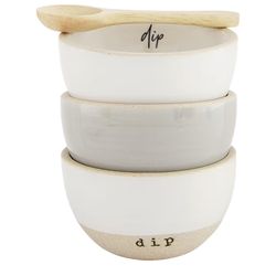 Mud Pie Stoneware Ramekin 3 Piece Set Bowls ($15 each Set) I hav