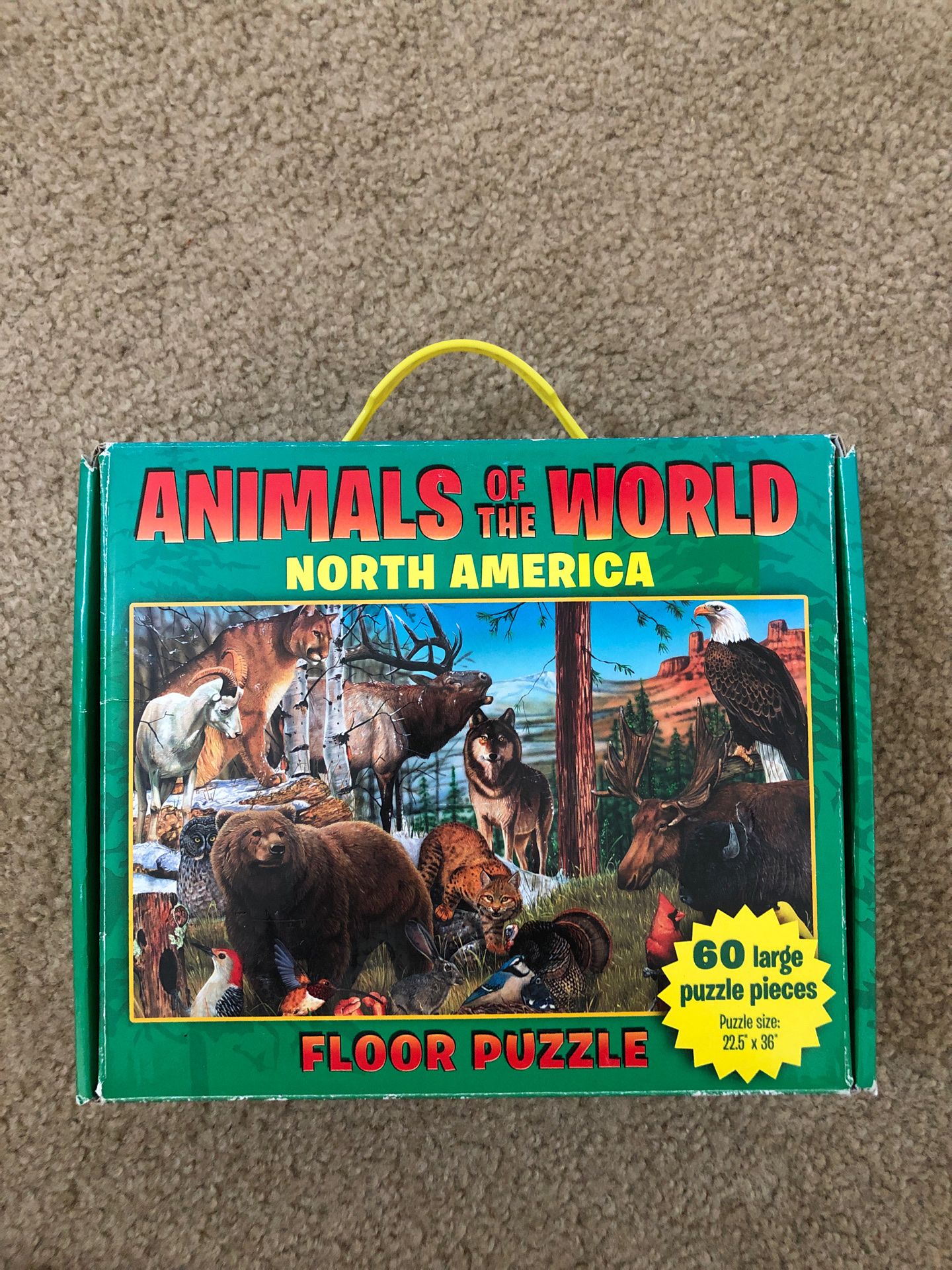 Animals of the World North America floor puzzle