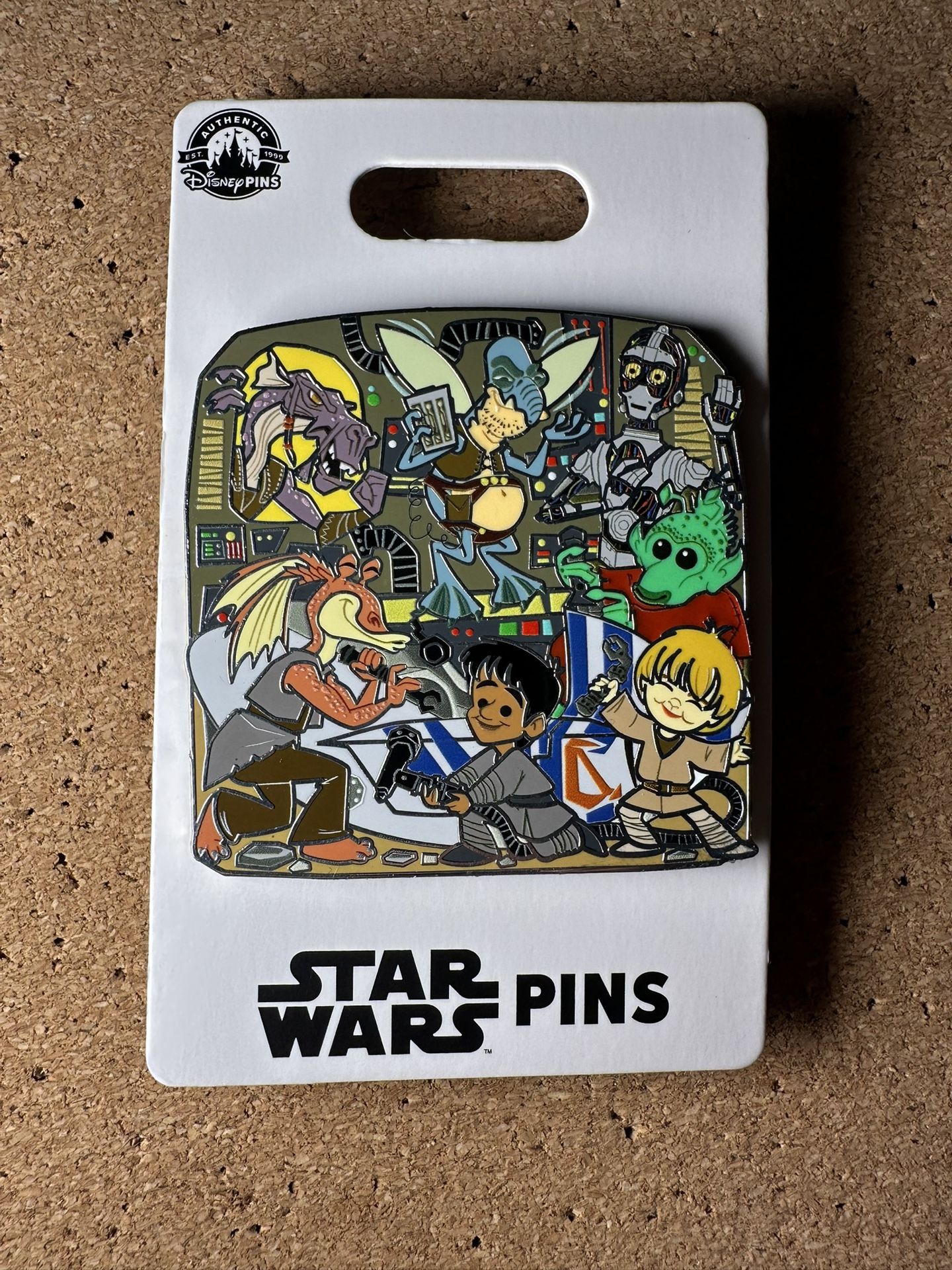 Disney Parks Star Wars Return of Jedi C-3PO R2-D2 Ewoks Supporting Cast Pin NEW!