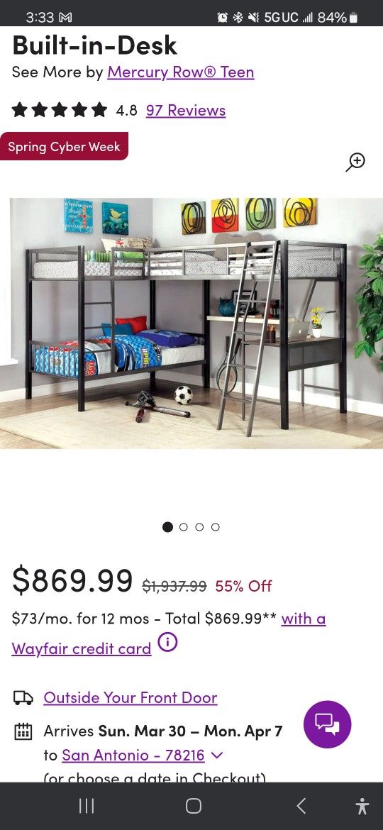 3 Bunk Bed