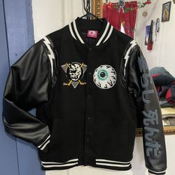 Men’s Mishka Leather Jacket Black