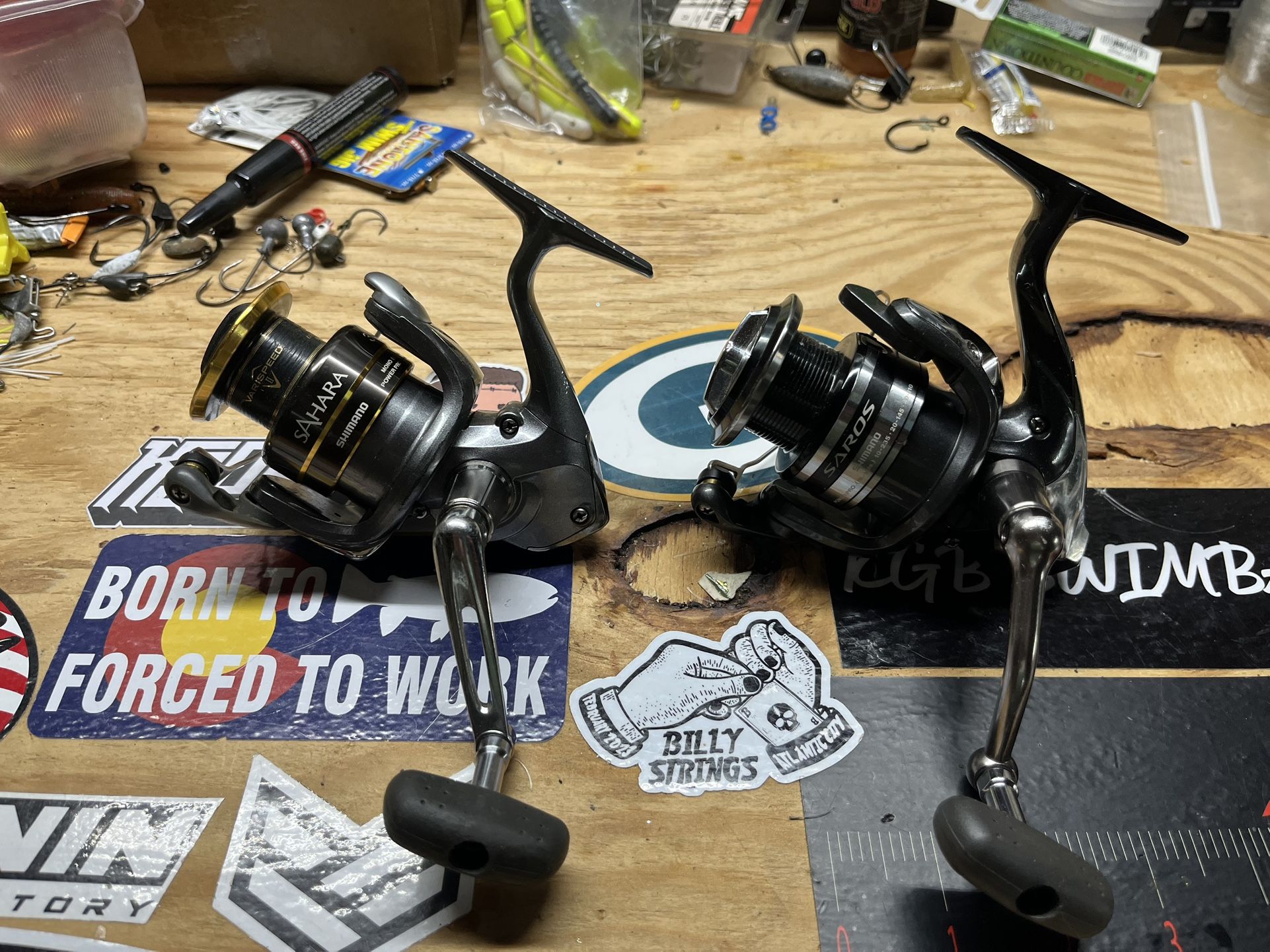 Shimano Saros And Sahara Reels