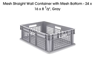 4 Strong Plastic Containers Storage Bins Stackables- Totes - Trays 24” X 16” X 8”
