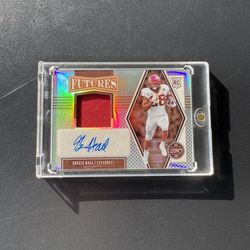 2022 Panini Legacy Futures Patch Autographs Silver Breece Hall RPA #/249
