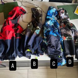 Kids Fleece Lined Rain Coats (Read Description)