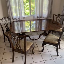 Dining Table - Solid Wood - Antique