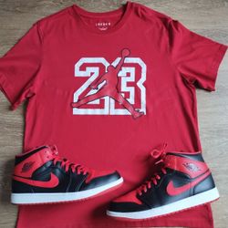 Jordan Shirt With Shoes 