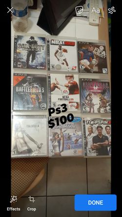 Video games PS3 all for $100