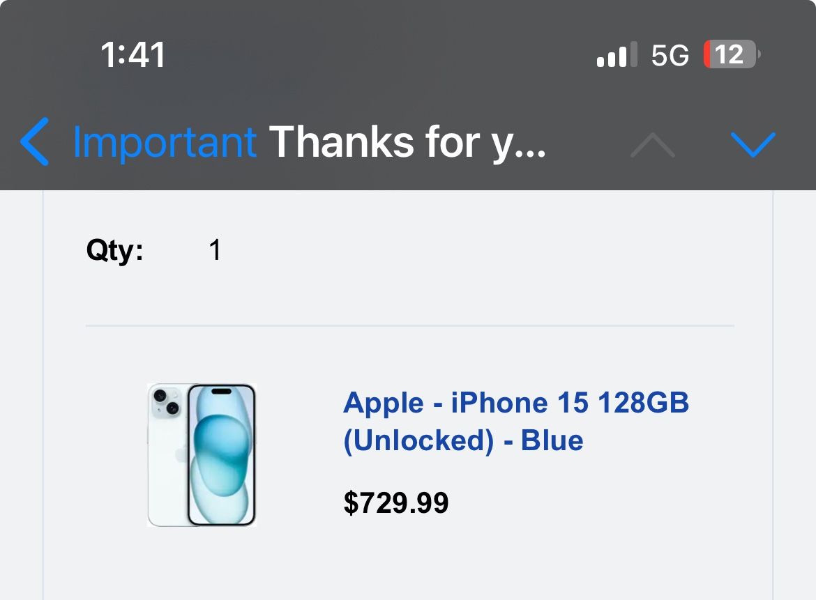 Brand New Sealed iPhone 15 128g Unlocked