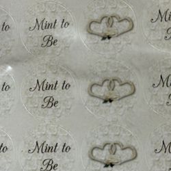 Mint To Be Wedding Stickers 