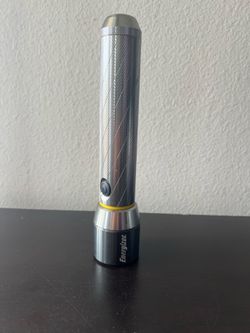 Energizer LED Flashlight Metal Body 9” – Tested Working (No Batteries)