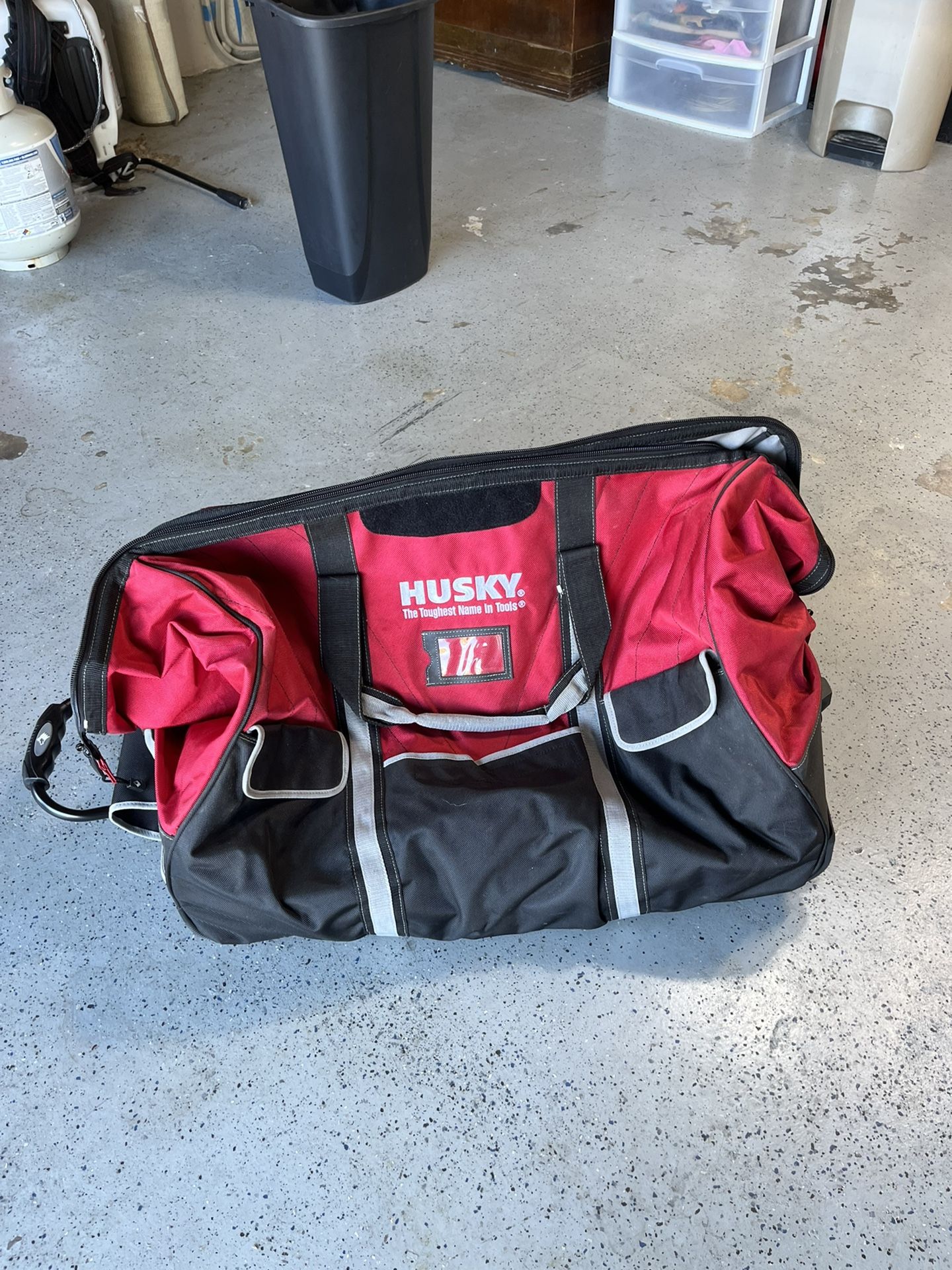 Husky Rolling Large Tool Storage Tote