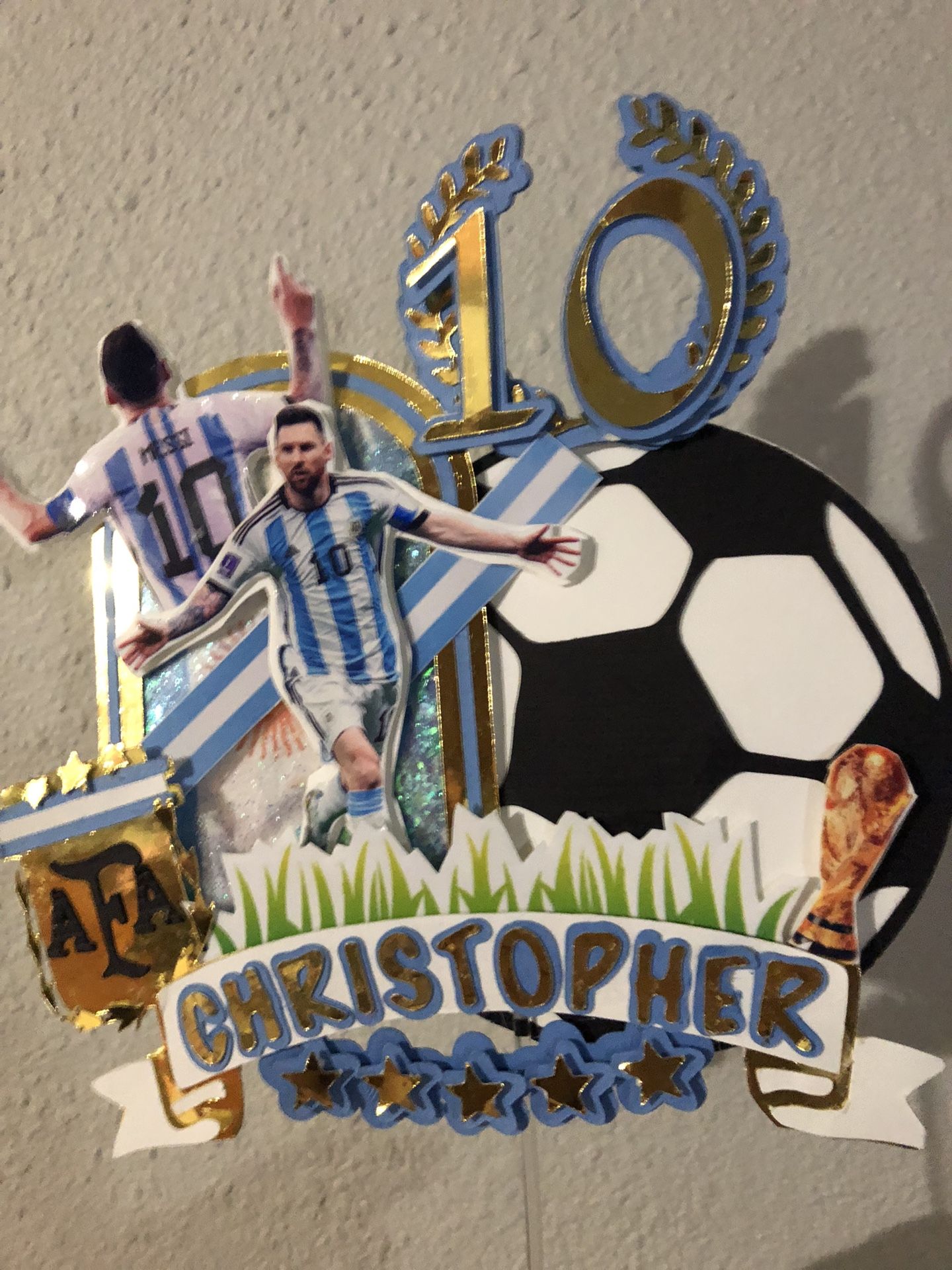 Messi Cake Topper