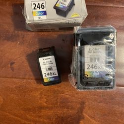 Lot 4 Genuine Canon CL-246XL Color Ink Ink Cartridge 246 XL