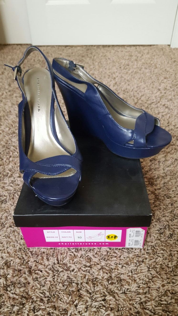 Size 10 Charlotte Russe wedge heel