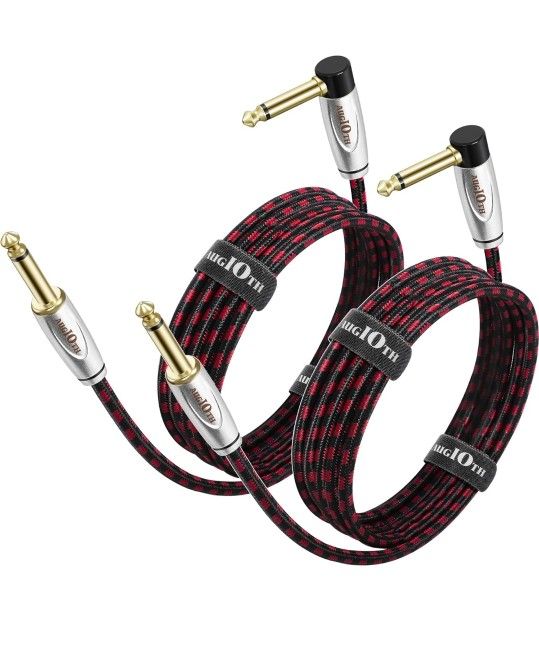 Cable de guitarra de 15 pies, cable AMP para instrumentos eléctricos,
