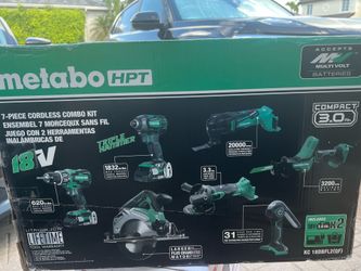 BRAND NEW 🔥 Metabo 18V HPT 7pc Cordless Combo Kit Model #KC 18DBFL2(QF)