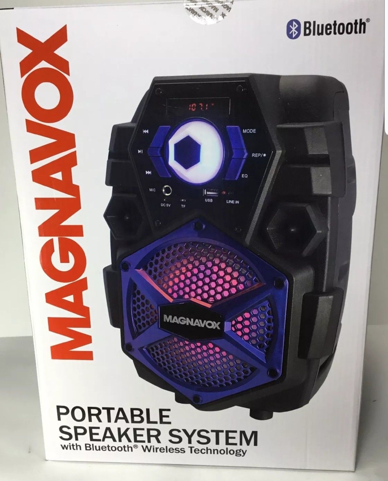 Magnavox MHT860 Bluetooth Speaker System, Color Changing, FM Radio, Usb for Sale in Sacramento