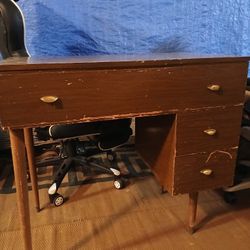 Old Antique Vintage Sewing Desk