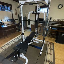 Body Solid Smith Rack, Bench, Weights