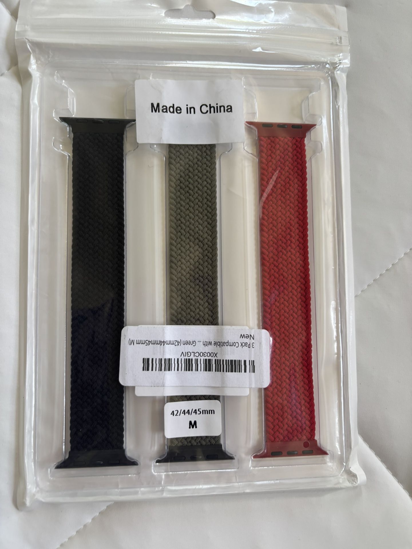 New Original Apple Watch band Braided Solo Loop 44MM 42MM 45MM 49MM Various Colors $10 Each $26 Packages Of 3