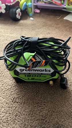 Green works electric pressure washer 1900 psi