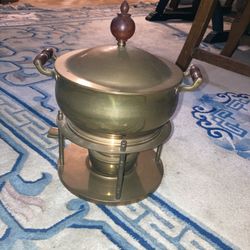 Vintage chafing or fondue dish
