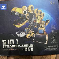 Transforming Tyrannosaurus Rex 5 In 1 Construction Vehicles