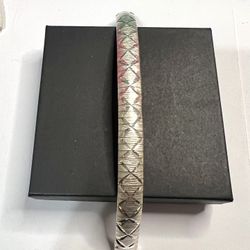 925 Sterling Silver Omega bracelet size  6 1/4